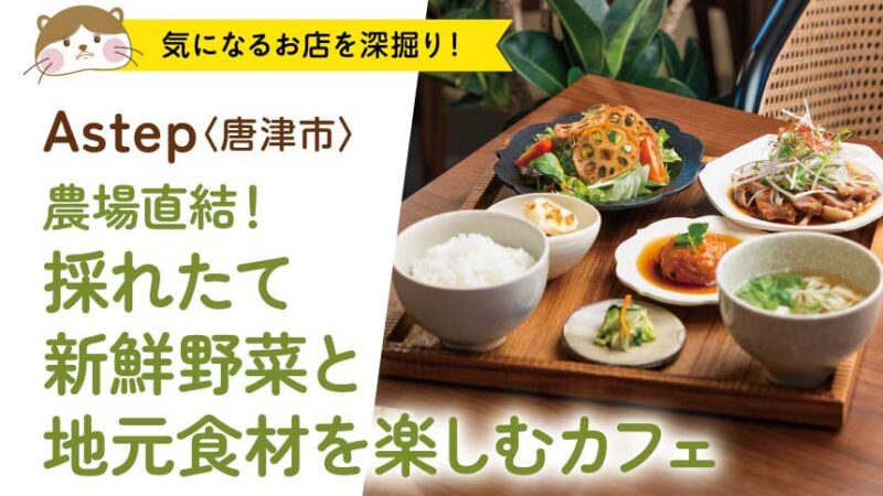 農場直結！採れたて新鮮野菜と地元食材を楽しむカフェ Astep〈唐津市〉