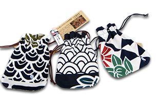 いまり秋祭り前夜祭_地元のお店や団体_石見屋呉服店_トンテントングッズ_きんちゃく袋